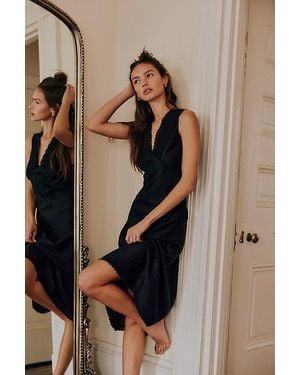 Intimately By Free People Me And You Midi Slip Dress By - Black