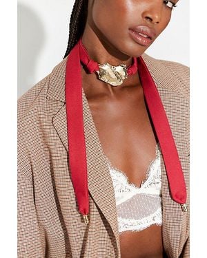 Free People Merchant Wrap Necklace - Red