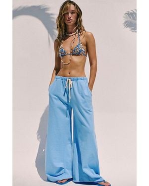 free-est Dakota Solid Trousers By - Blue