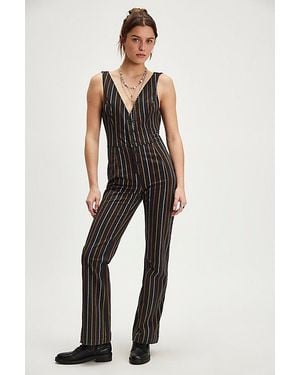 Free People Lena Striped One-piece - Blue