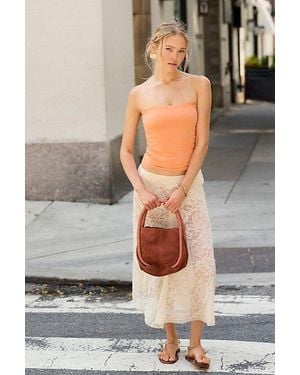 Free People Barlow Suede Bucket Bag - Red