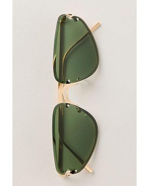Free People Bennie Rimless Sunglasses - Green
