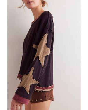 Free People You're A Star Tee - Brown