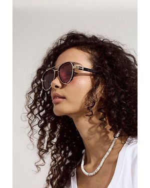 Free People Wesley Oversized Aviator Sunglasses - Pink