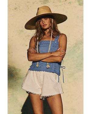 Free People Carina Apron Tank Top - Blue