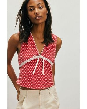 free people polka dot top