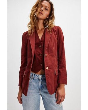 Wrangler Corduroy Blazer Jacket - Red