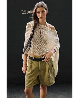 Free People Wild Rebel Barrel Shorts - Green
