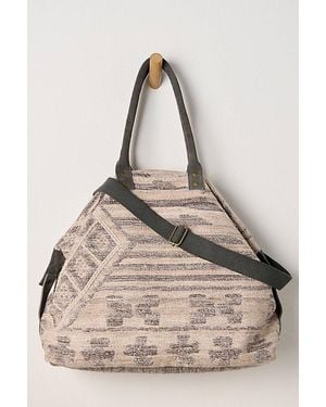 Free People Whimsy Rug Weekender Bag - Natural
