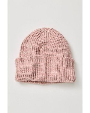 Free People So Marled Cotton Beanie - Pink