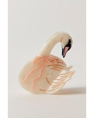 Solar Eclipse Hand Painted Claw Clip - Natural