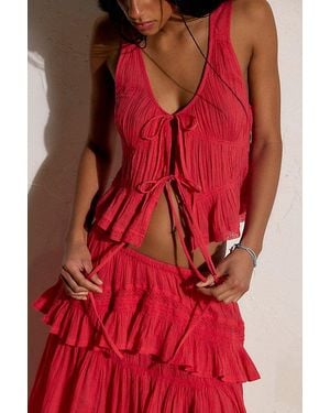 free-est Bare Bliss Skirt Set By - Red
