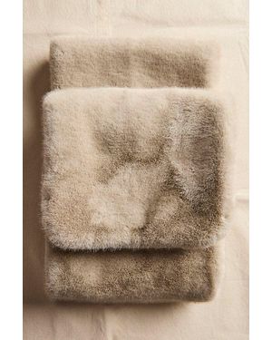 Free People Snow Angel Faux Fur Scarf - Natural