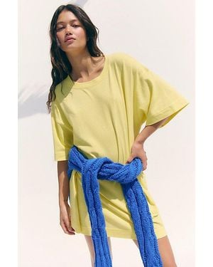 free-est Essential Extreme Tee Mini Dress By - Blue