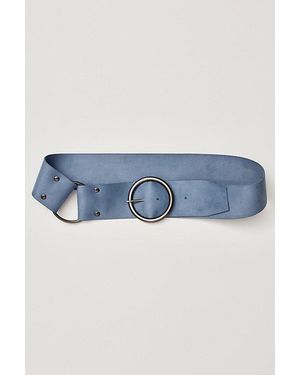 Anna Sui Suede Ring Belt - Blue