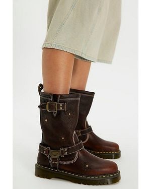 Dr. Martens Anistone Hi Flower Boots - Brown