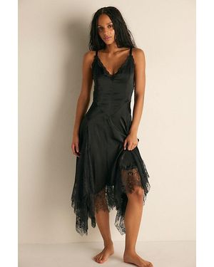 Intimately By Free People Modern Love Midi Slip Dress By - Black