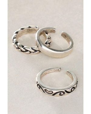 Free People Keeper Toe Ring Set - Natural