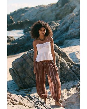 Free People Playa Party Stripe Pants - Blue
