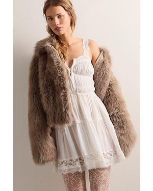Intimately By Free People Love Mini Slip Dress By - Natural