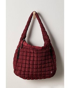 Fp Movement Quilted Slouchy Carryall Gym Bag - Red