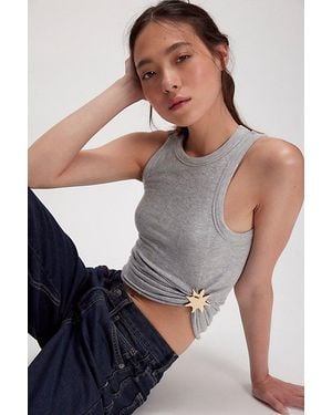 Free People Keeping On Brooch - Gray