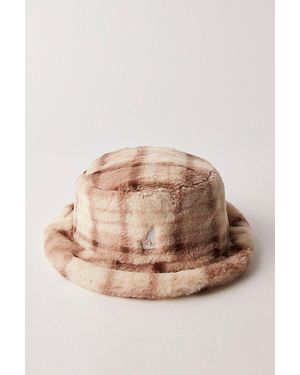 Kangol Faux Fur Bucket - Natural