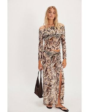 Nightcap Printed Off The Shoulder Set - White