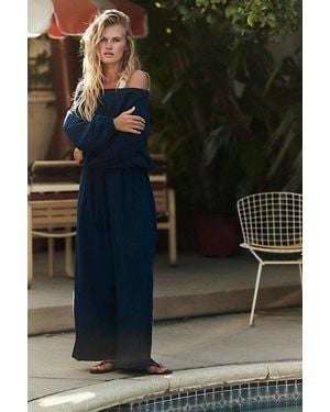 free-est Alanza Convertible Jumpsuit By - Blue