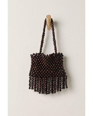Free People Lucy Fringed Bead Bag - Multicolour