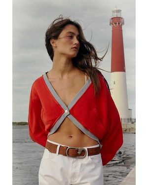 Free People Charm Bolero Cardi - Red