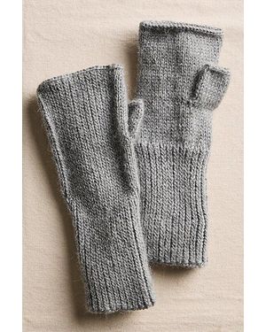 Free People Pure Baby Alpaca Yarn Arm Warmers - Gray
