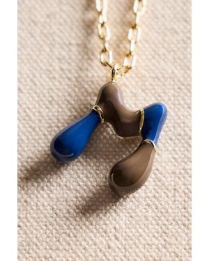 Local Eclectic Fp X Bubble Letter Necklace - Natural