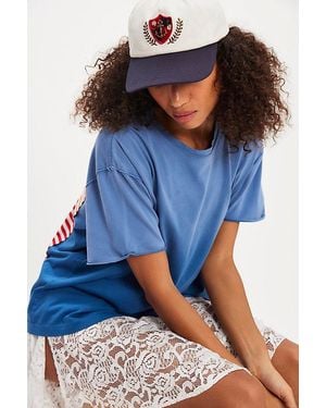 Free People Anchor Charmed Baseball Hat - White