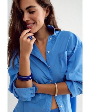 Free People Everyday Arm Party Bangle Set - Blue