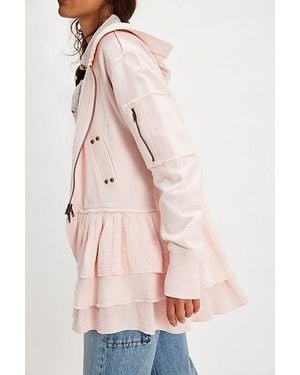 Free People Piece Of Cake Zip-Up Cardi - Natural