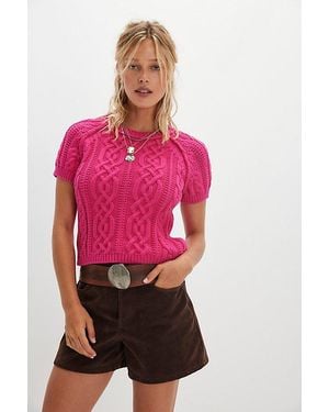Free People Bubblegum Pullover - Pink