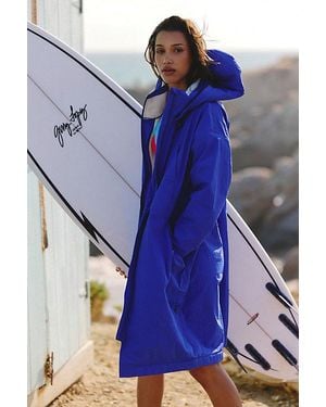 Fp Movement Outbound Waterproof Fleece-Lined Long Parka - Blue