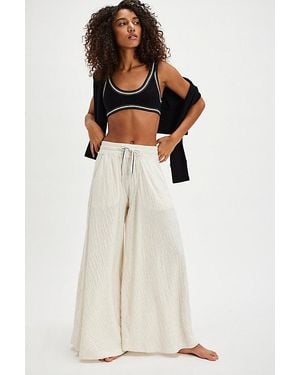 Intimately By Free People Wait A Minute Wide-leg Lounge Trousers - White