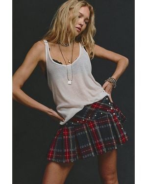 Free People London Calling Mini Kilt - Black