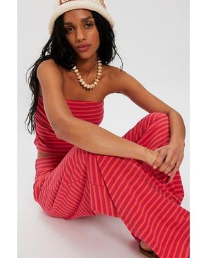 free-est Sailor Tube Co-Ord By - Red