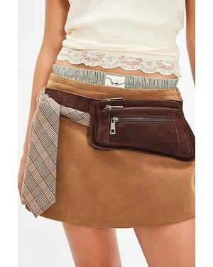 Free People Avalon Suede Sling Bag - Brown