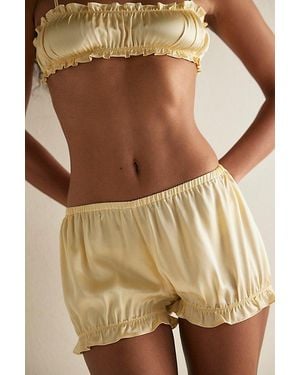Only Hearts Silk Charmeuse Bloomer Shorts - Brown