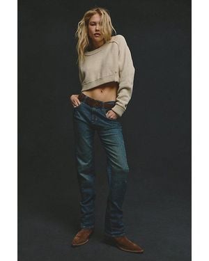 Free People We The Free Edie High-Rise Tapered Jeans - Gray