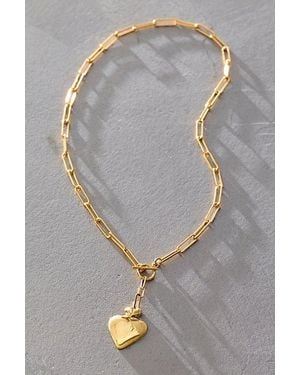 Iwona Ludyga Design Iwona Aurora Paperclip Heart Necklace By - Grey