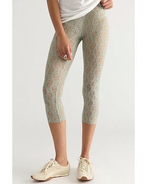 Only Hearts Stretch Lace Capris - Multicolor