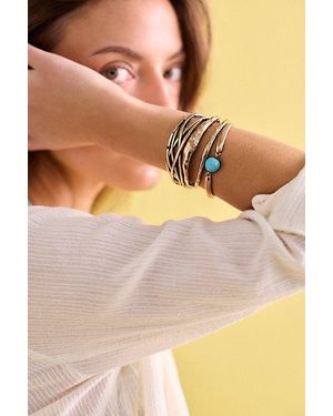 Free People Muse Stack Bangle Set - Natural