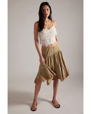 Free People Willow Knit Midi Skirt - Green