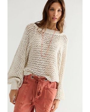 Free People Lottie Knit Pullover - Natural