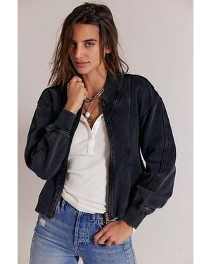 Free People Ziggy Zip-Up - Blue